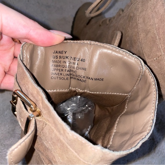 Just Fab | Brown Janey Booties - Picture 5 of 7